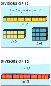 factors of 12 and 13