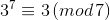 Fermat's little theorem example