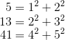 teorema suma de los cuadrados fermat ejemplo